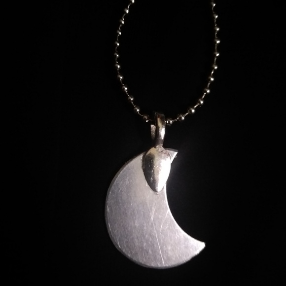 Gypsy Style Custom Crescent Moon Necklace - Picture 8 of 13